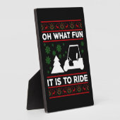 Oh, wat leuk dat het is om de Golfkerkerst te rijd Fotoplaat (Zijkant)