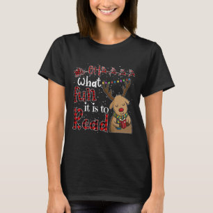Oh, wat leuk dat het is om de kerstgriep te lezen t-shirt