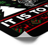 Oh, wat leuk dat het is om de Santa Motocross vuil Poster (Hoek)