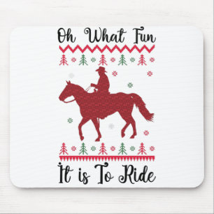 Oh, wat leuk dat het is om met kerst rond te komen muismat