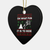 Oh, wat leuk dat het is om rustig kerstfeest te vi keramisch ornament (Links)