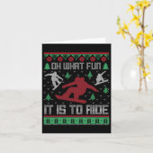 Oh, wat leuk dat het is om snowboard met een lelij kaart (Gele Bloem)