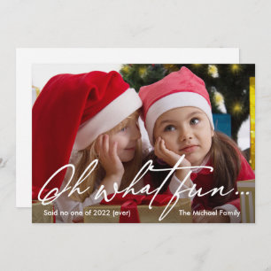 Oh, wat leuk dat het niet 2022 Foto nieuwjaar is Feestdagenkaart