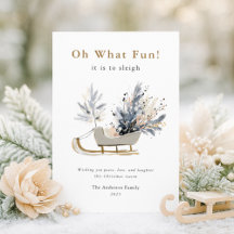Oh wat leuk Elegant Sleigh Bloemen Foto Kerst