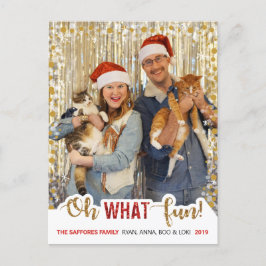 Oh wat leuk familie kerst foto Briefkaart