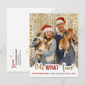 Oh wat leuk familie kerst foto Briefkaart (Voorkant / Achterkant)