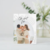 Oh wat leuk, familiefoto, kerstgroet briefkaart (Staand voorkant)