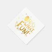 OH WAT LEUK feestelijke kerstvakantie faux gold Servetten (Hoek)