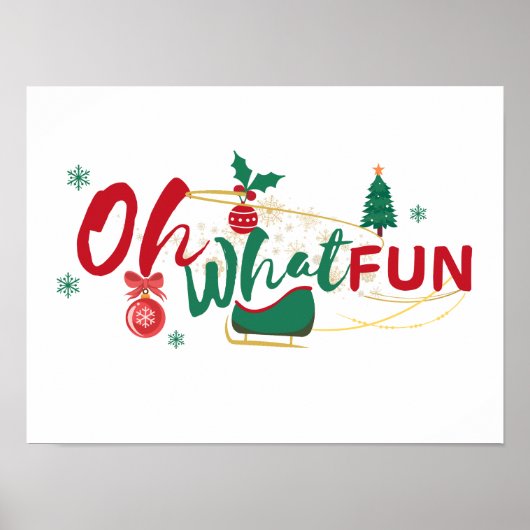 Oh wat leuk - Feestelijke vakantie Poster (Voorkant)