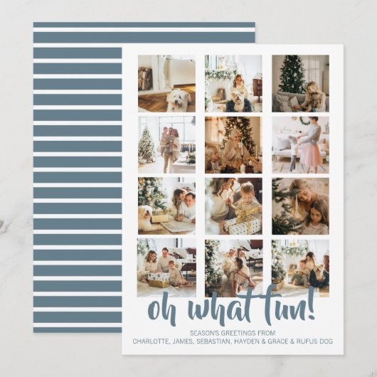Oh wat leuk Foto Kerst Persoonlijk Feestdagenkaart (Voorkant / Achterkant)