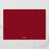 Oh Wat leuk handgeschreven script Bourgondië foto Folie Feestdagenkaart (Achterkant)