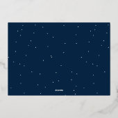 Oh wat leuk handgeschreven script marine foto folie feestdagenkaart (Achterkant)