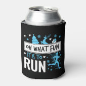 Oh wat leuk is het om Christmas Runner Running uit Blikjeskoeler (Blikje Voorkant)