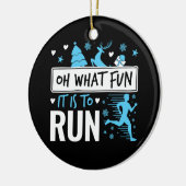 Oh wat leuk is het om Christmas Runner Running uit Keramisch Ornament (Links)