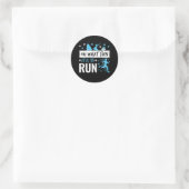 Oh wat leuk is het om Christmas Runner Running uit Ronde Sticker (Tas)