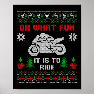 Oh, wat leuk is het om de motorfiets met een lelij poster