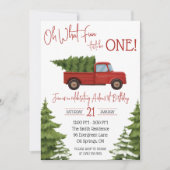 Oh wat leuk is het om één te zijn! Red Pickup Truc Kaart (Voorkant)