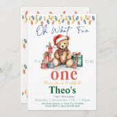 Oh Wat leuk is het om een teddybeer uitnodiging te (Voorkant / Achterkant)