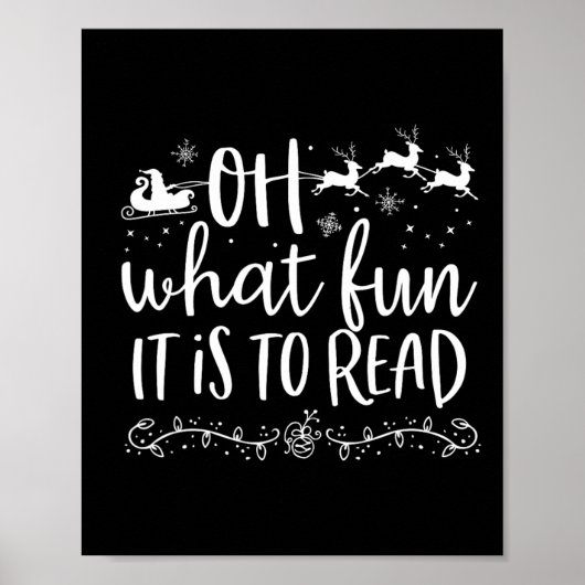 Oh, wat leuk is het om het Librarian kerstboek te Poster (Voorkant)