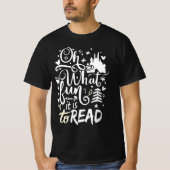 Oh, wat leuk is het om het Librarian kerstboek te T-shirt (Voorkant)