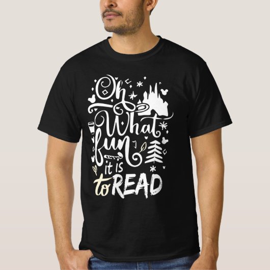 Oh, wat leuk is het om het Librarian kerstboek te T-shirt (Voorkant)