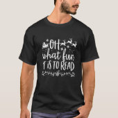Oh, wat leuk is het om het Librarian kerstboek te T-shirt (Voorkant)