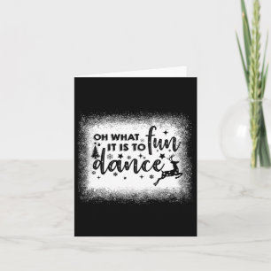Oh wat leuk is het om kerstnacht te dansen Chris Kaart
