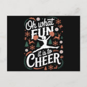 Oh wat leuk is het om lelijke cheerleading xmas te feestdagenkaart (Voorkant)