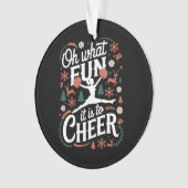 Oh wat leuk is het om lelijke cheerleading xmas te ornament (voorkant)