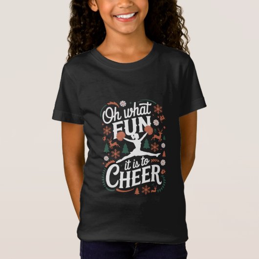 Oh wat leuk is het om lelijke cheerleading xmas te t-shirt (Voorkant)
