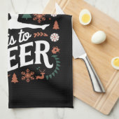 Oh wat leuk is het om lelijke cheerleading xmas te theedoek (Quarter Fold)