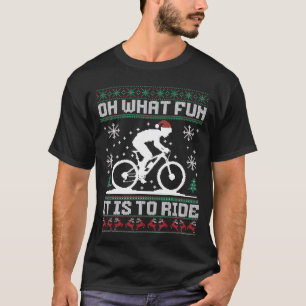 Oh wat leuk is het om mountainbike te rijden fiets t-shirt