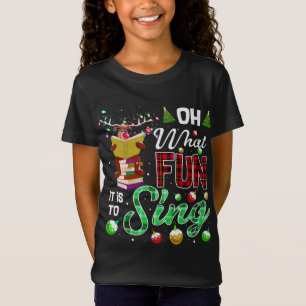Oh wat leuk is het om muziek rendieren zingen C T-shirt