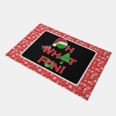 Oh wat leuk kerst pickleball sneeuwbal Ho Ho Ho Ho Deurmat (Schuin)