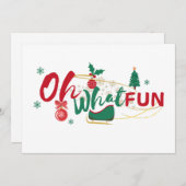 Oh wat leuk - Kerst Wenskaart Feestdagenkaart (Voorkant / Achterkant)