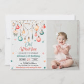 Oh wat leuk! Kerstbal Ornament Verjaardagsfoto Kaart (Voorkant)