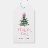 Oh wat leuk kerstboom 1e verjaardag cadeaulabel (Voorkant)