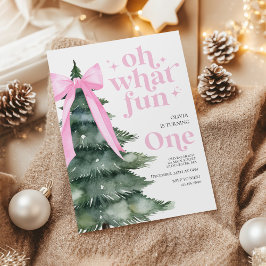 Oh wat leuk Kerstboom 1e Verjaardag Kaart