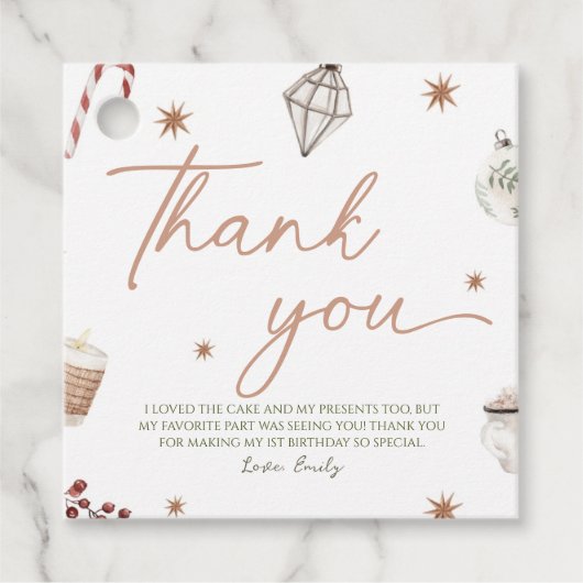 Oh wat leuk kerstcadeau Label (Voorkant)