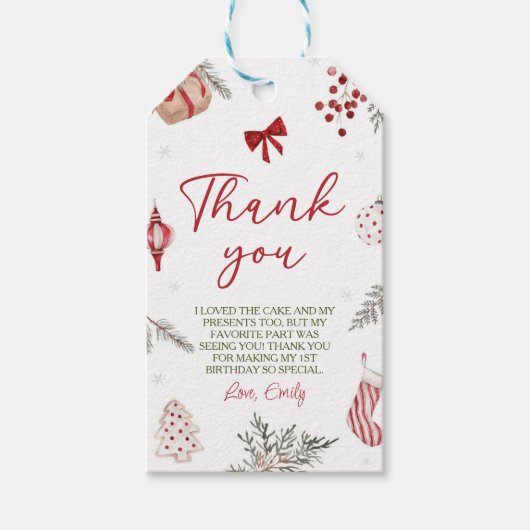 Oh wat leuk kerstcadeau Label Cadeaulabel (Voorkant)