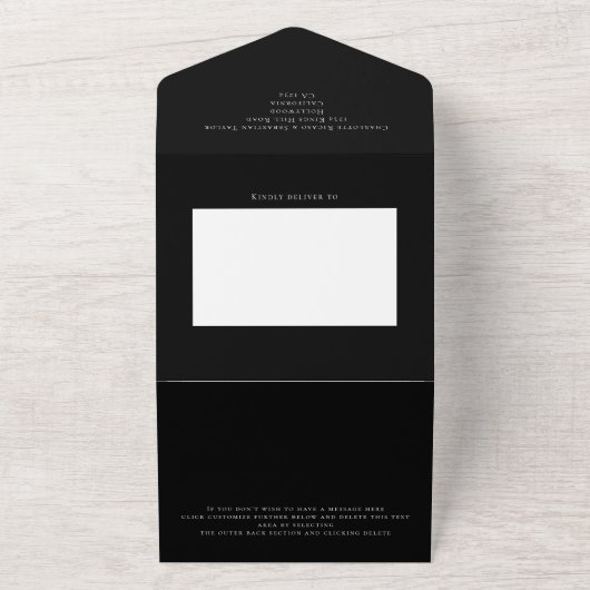 Oh, wat leuk kerstfeest helemaal gepersonaliseerd  all in one uitnodiging (Buitenkant)