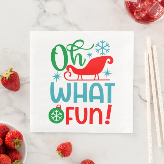 Oh wat leuk kerstfeest is servet (Insitu)