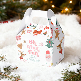 Oh Wat Leuk Kerstfeest Meisje 1e Verjaardag Bedankdoosjes
