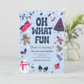 Oh wat leuk | Kerstfeest voor de winter Kaart (Staand voorkant)