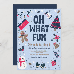 Oh wat leuk Kerstfeest voor de winter Kaart