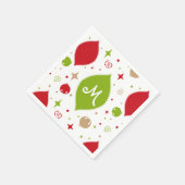 Oh wat leuk! Kerstklokken papieren servetten (Hoek)