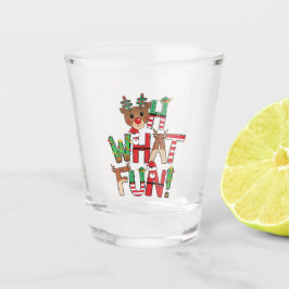 Oh, wat leuk! kerstlied shot glas