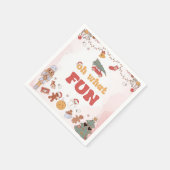 Oh wat leuk Kerstman verjaardag servetten (Hoek)