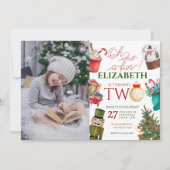 Oh Wat Leuk Kerstmis 2e Verjaardag Foto Kaart (Voorkant)