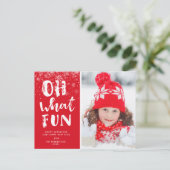 OH WAT LEUK | kerstvakantie met draaiboek Briefkaart (Staand voorkant)